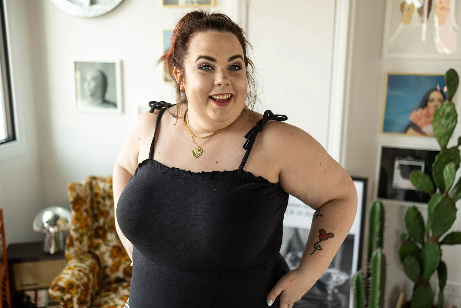 allegra tank in washed black
