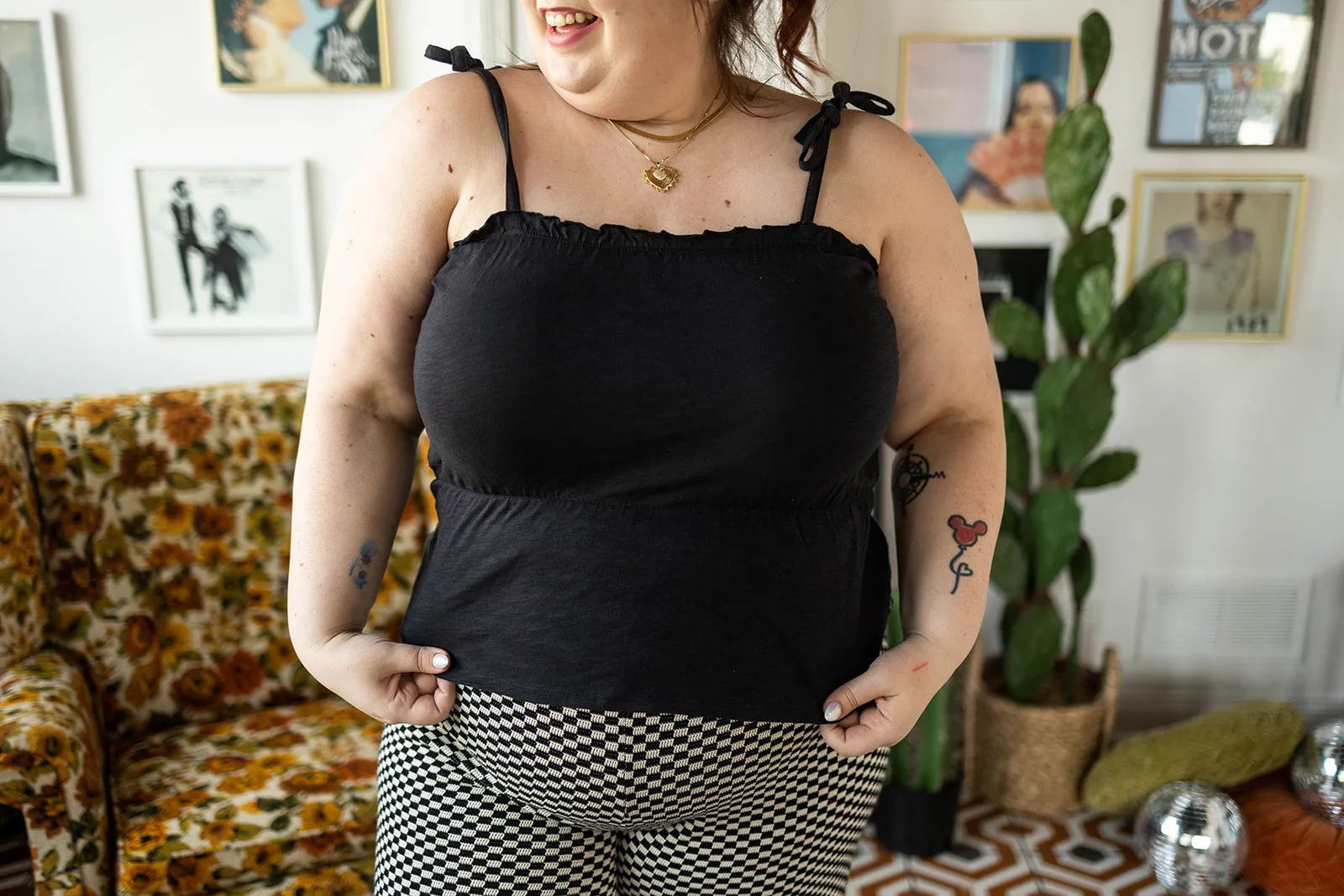 allegra tank in washed black