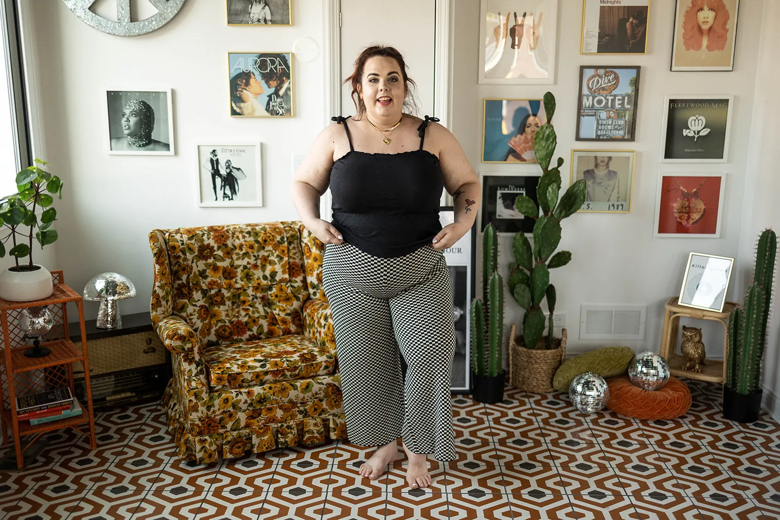 allegra tank in washed black