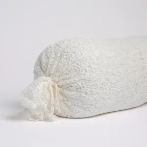 Allora Lace Bolster - Winter White