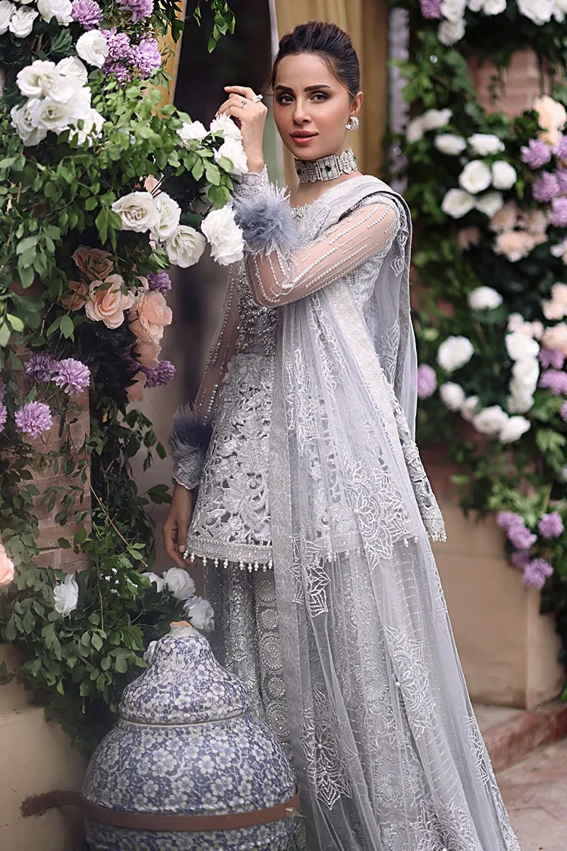 AMAL | Mushq Dhee Rani Trousseau De Luxe Luxury Wedding Collection 2021 | Unstitched Embroidered Net Suits