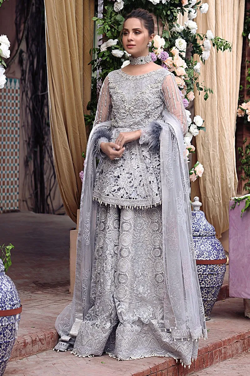 AMAL | Mushq Dhee Rani Trousseau De Luxe Luxury Wedding Collection 2021 | Unstitched Embroidered Net Suits
