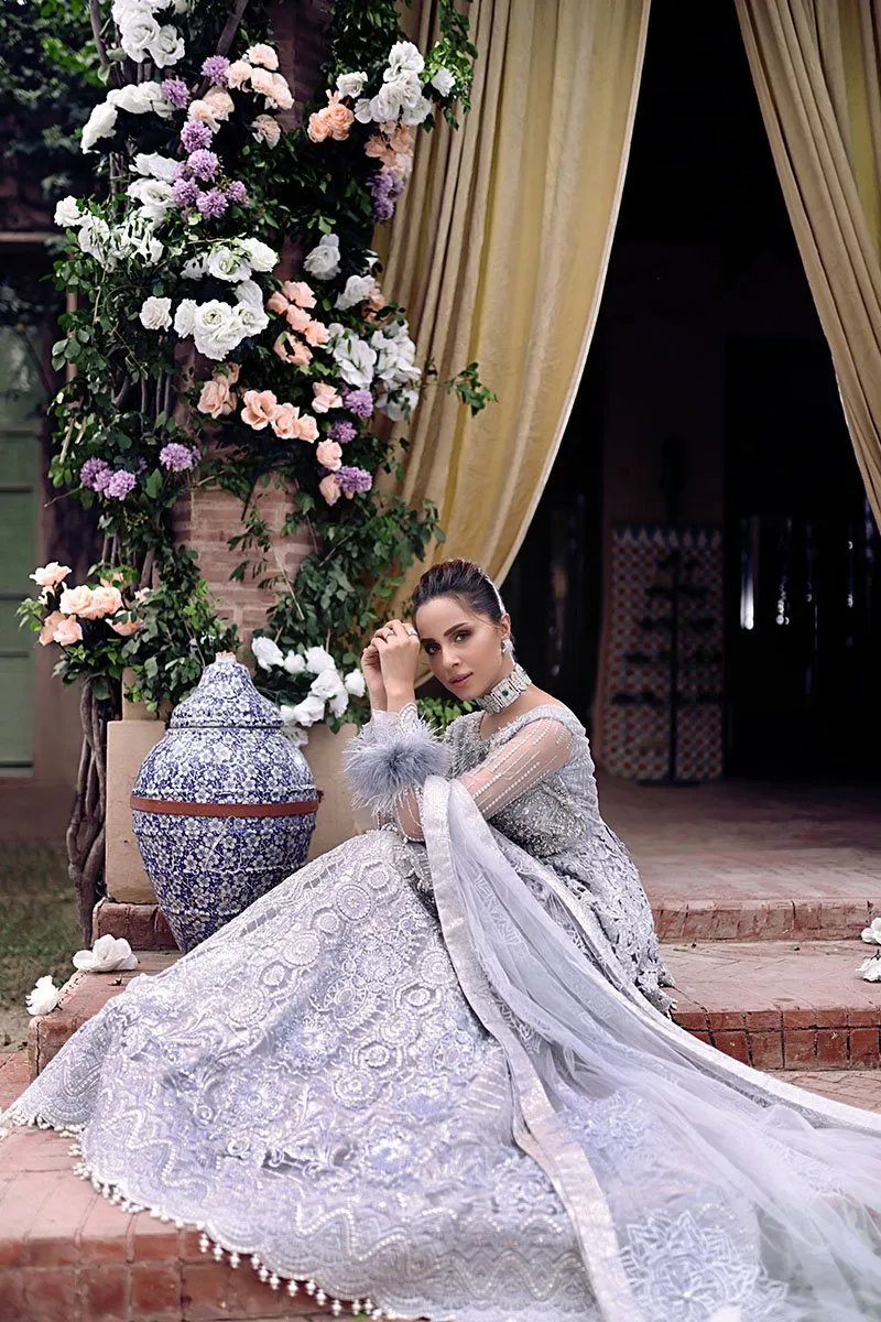 AMAL | Mushq Dhee Rani Trousseau De Luxe Luxury Wedding Collection 2021 | Unstitched Embroidered Net Suits