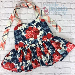 Americana Roses Peplum Tunic