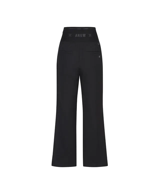 ANEW Golf: W SEMI-WIDE FIT HIGH WAIST L/PT - Black