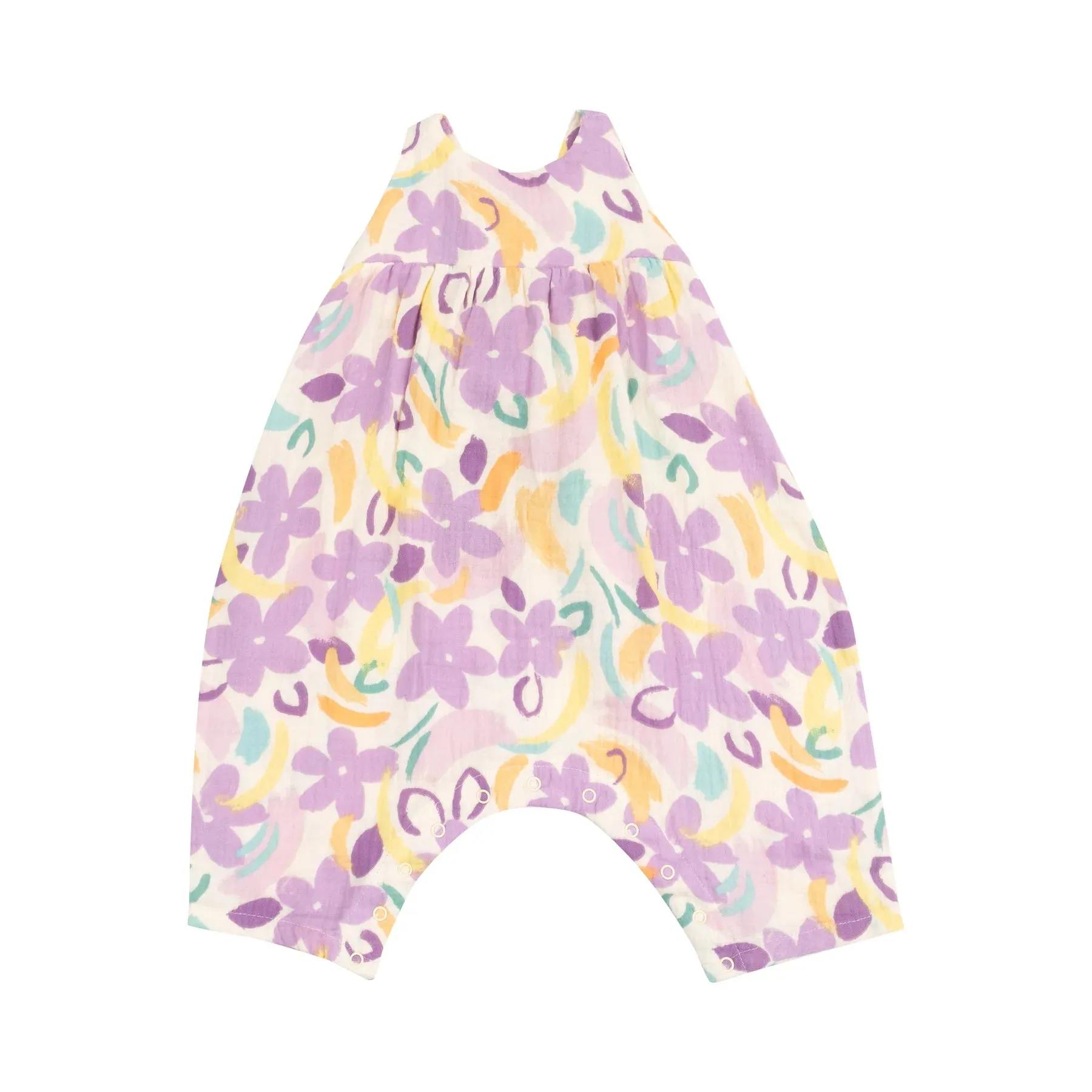 Angel Dear- Tie Back Romper - Painty Daisy