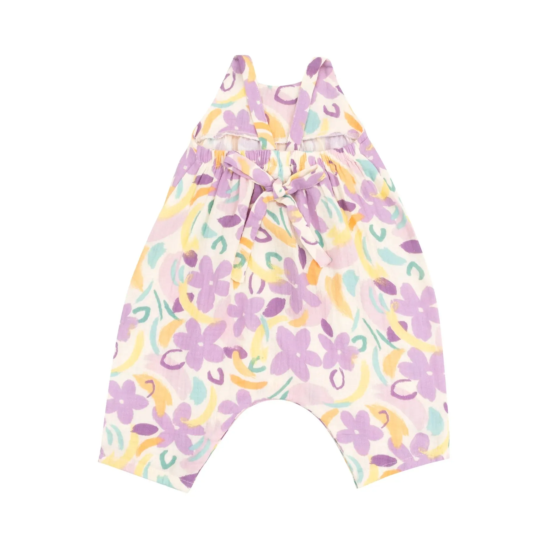 Angel Dear- Tie Back Romper - Painty Daisy