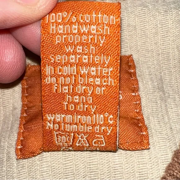 Anonymous John Carlisle Women’s Tan &amp; Brown Retro Corduroy Jacket- Size Medium