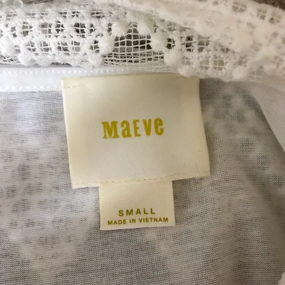Anthropologie maeve embroidered lace dress