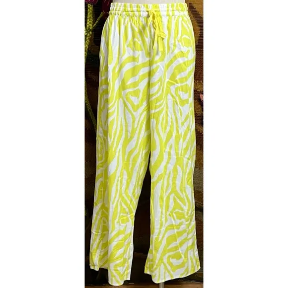 Anthropologie Wide Leg Flannel Pajama Pants XL