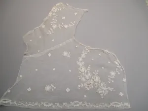 Antique Victorian Embroidered lace remnant