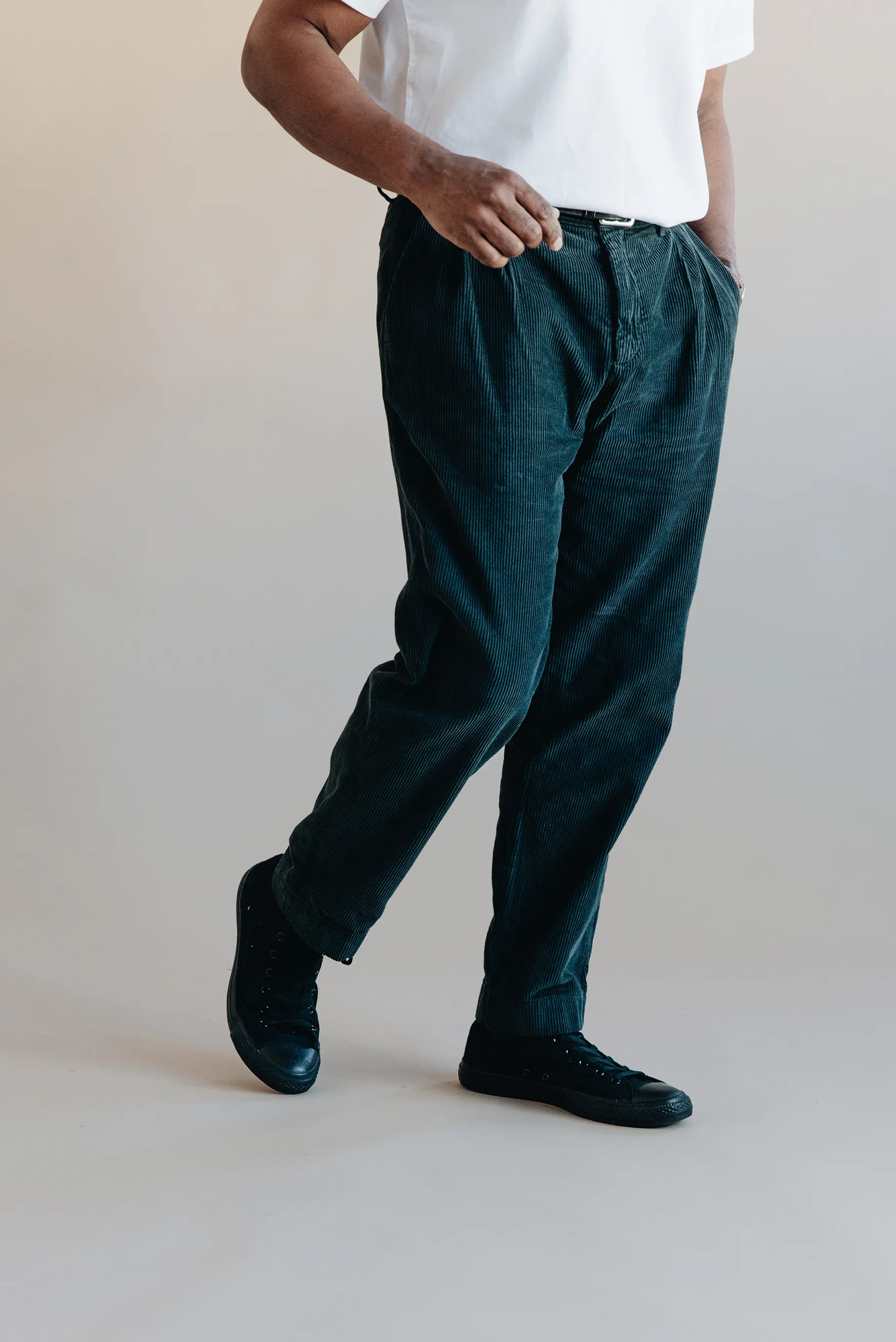 Archive Cord Pleated Trouser