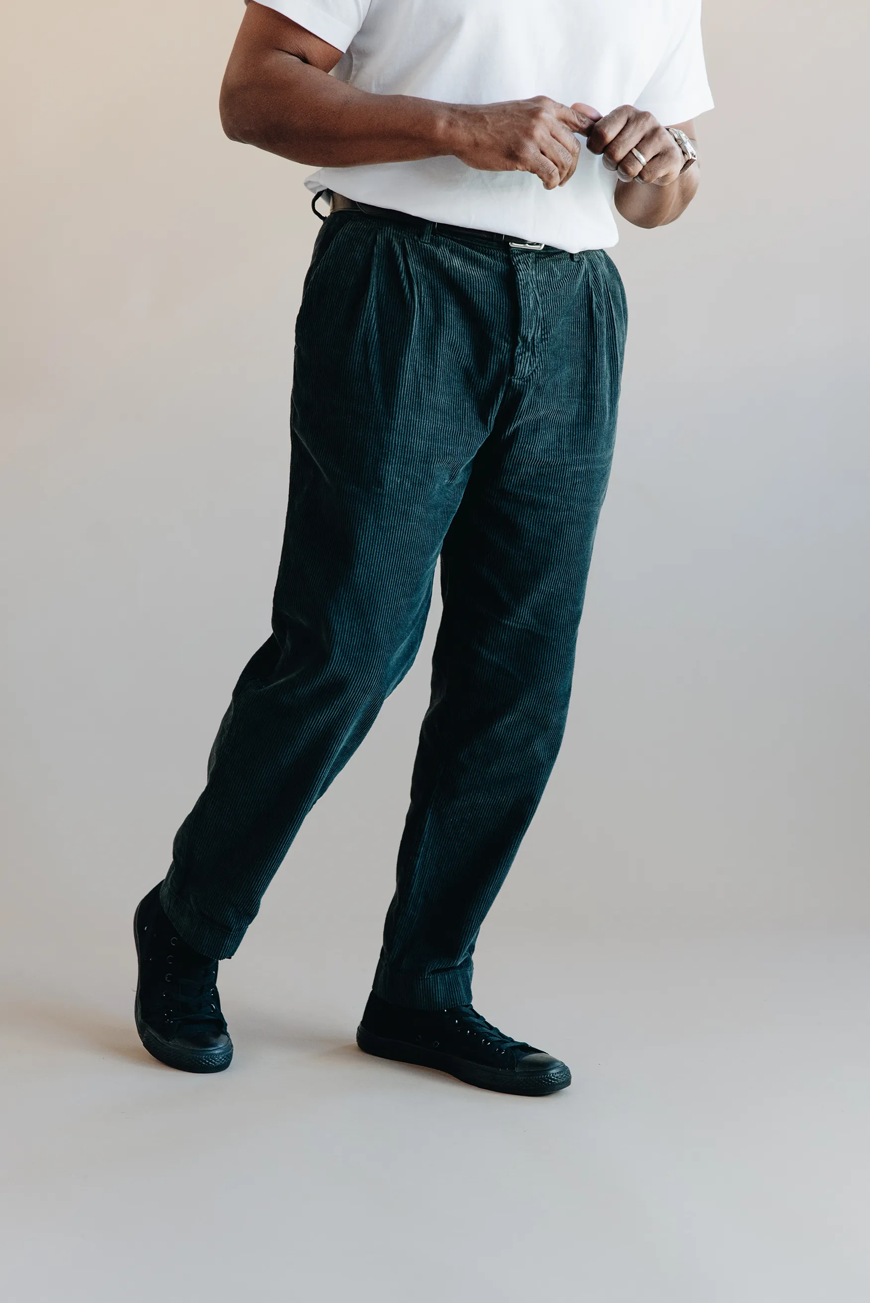 Archive Cord Pleated Trouser