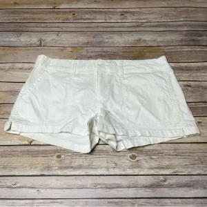 Arizona Jean Company Size 11 (Juniors) White Mini Corduroy Shorts