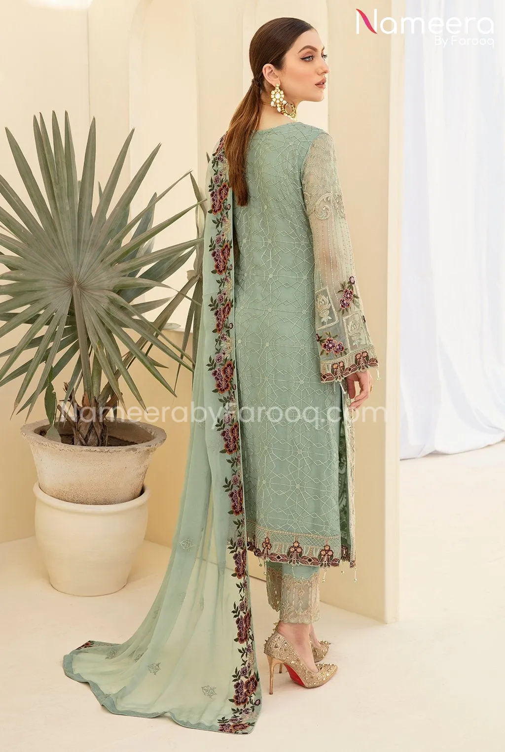 Asim Jofa Embroidered Salwar Kameez Pakistani #PF97