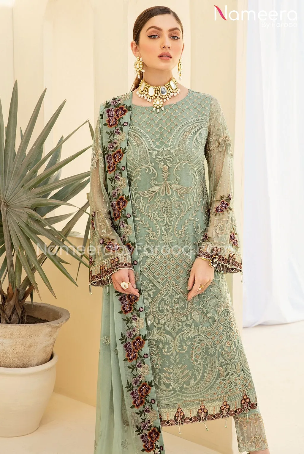 Asim Jofa Embroidered Salwar Kameez Pakistani #PF97
