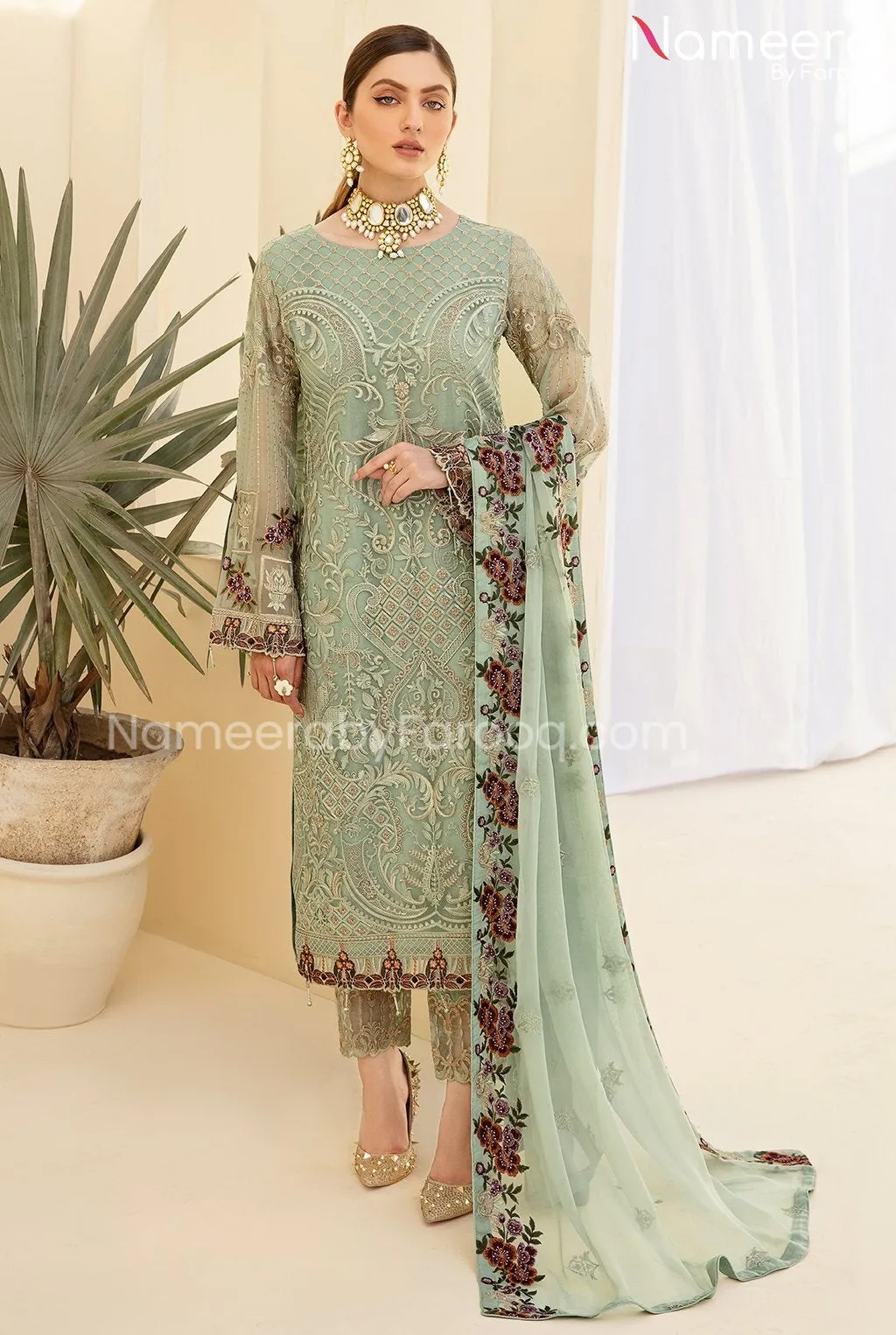 Asim Jofa Embroidered Salwar Kameez Pakistani #PF97