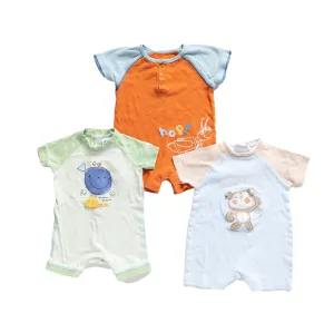 Assorted brands rompers 6m