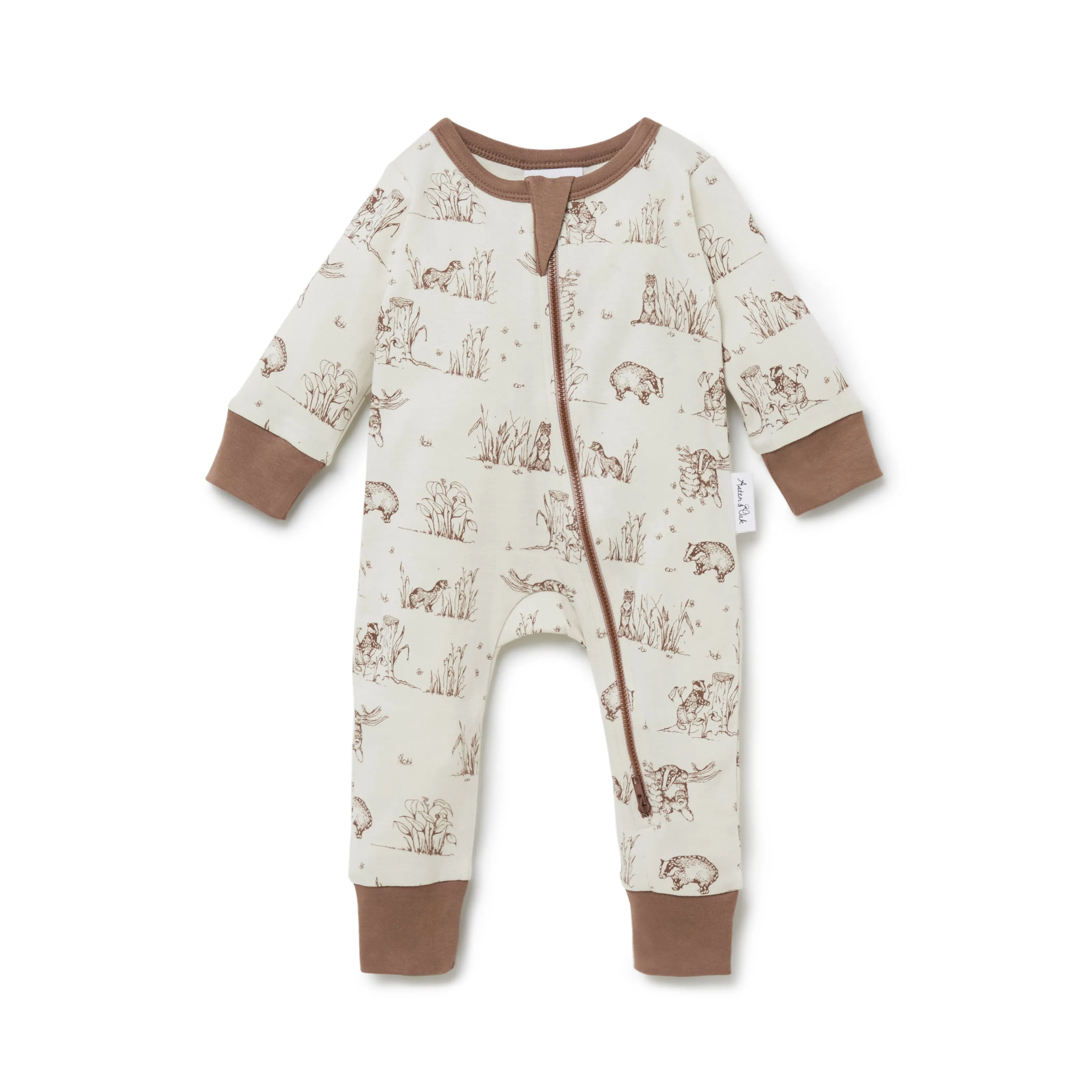 Aster & Oak Badger Zip Romper