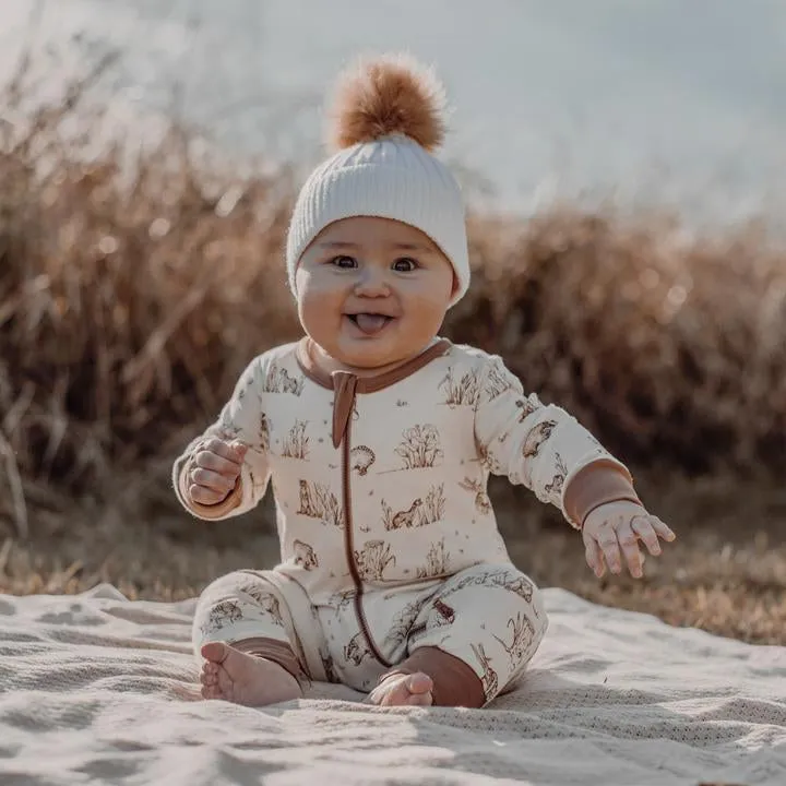 Aster & Oak Badger Zip Romper