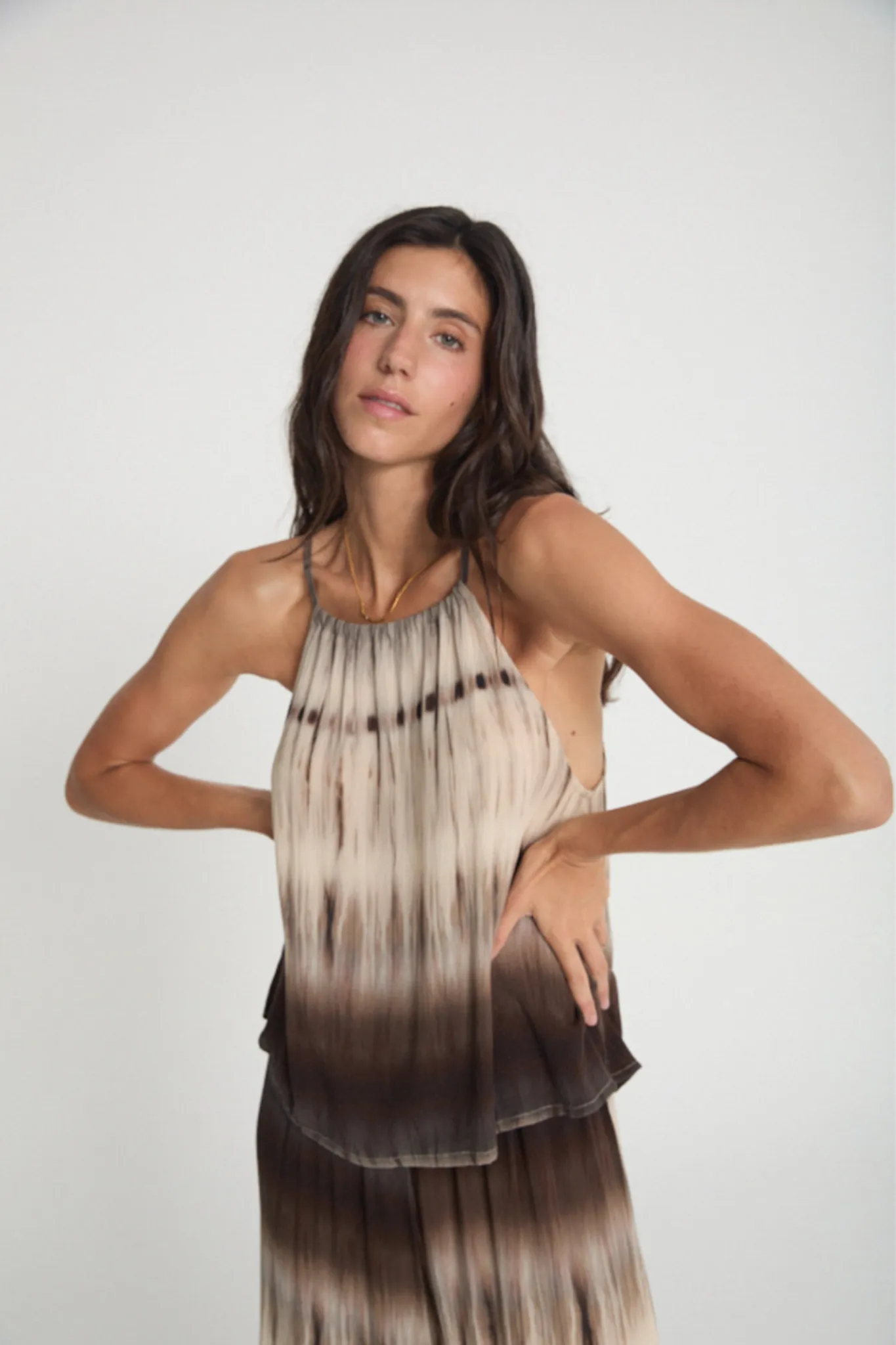 ATLETINIS TOP - MULTICOLOR TIE DYE