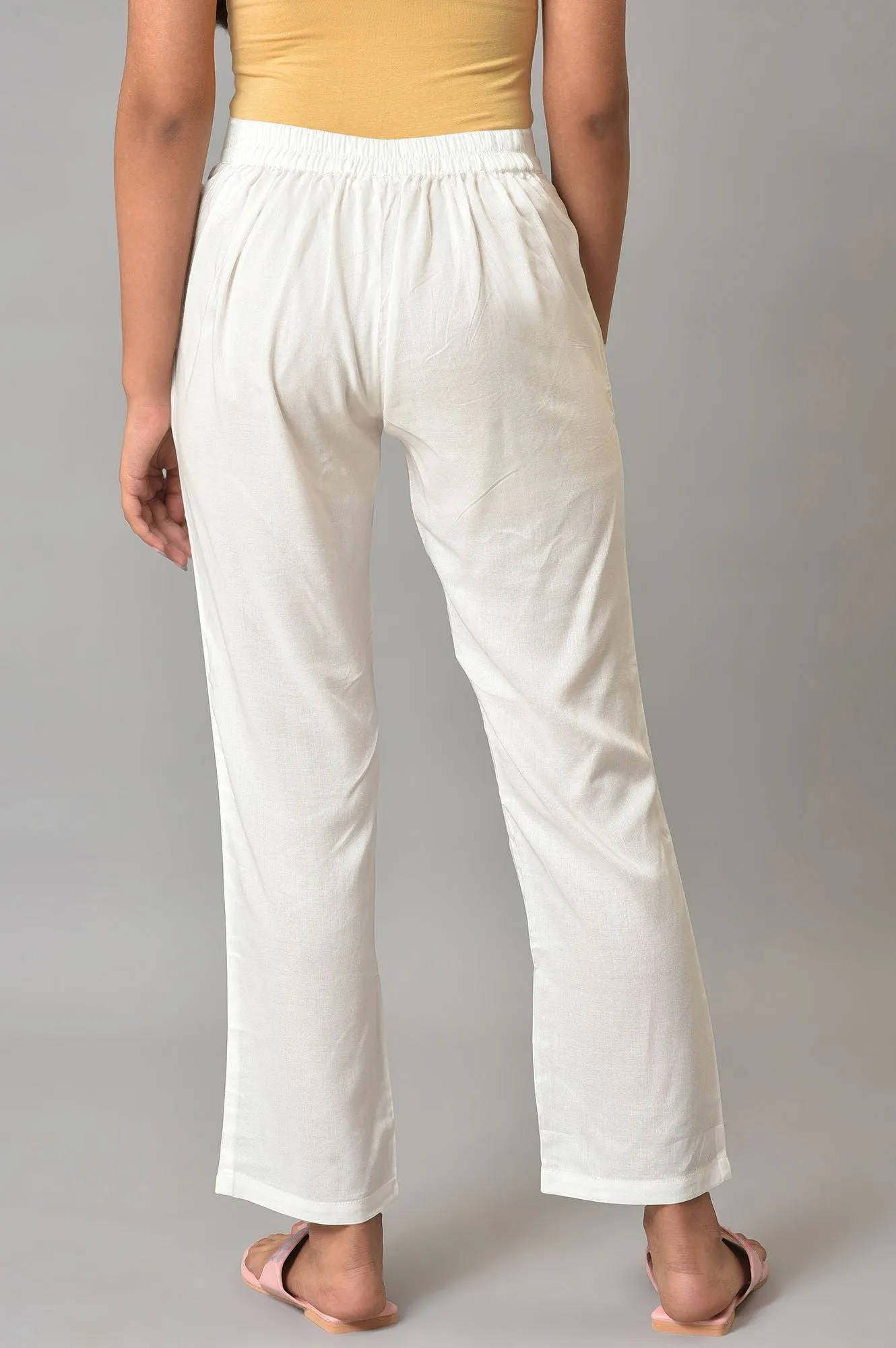 Aurelia White Palazzo-