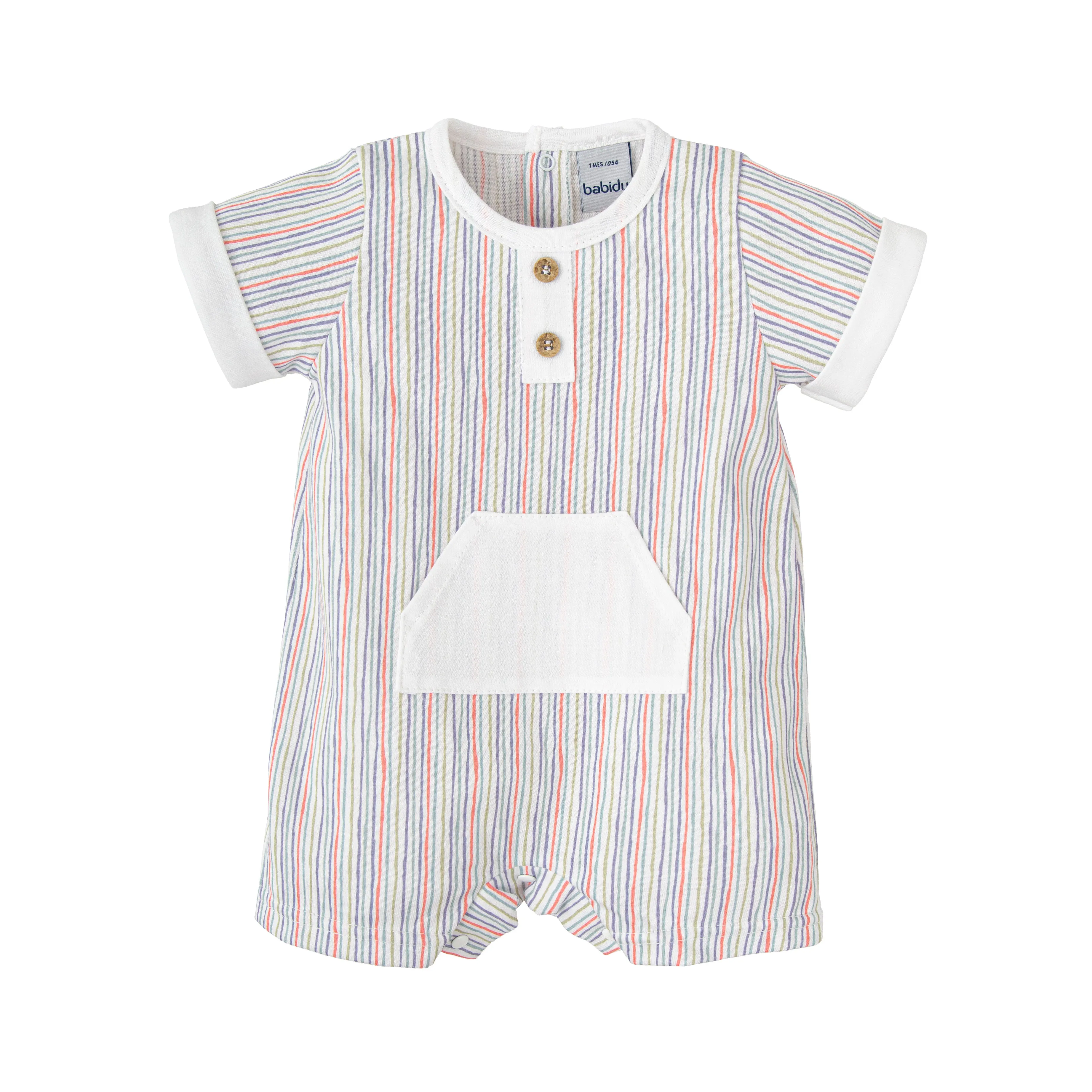 Babidu Luciernaga Romper - Colourful Stripes
