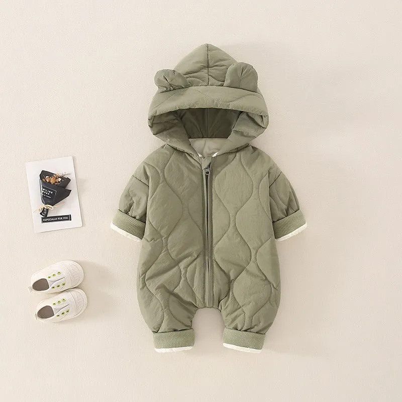 Baby Autumn And Winter Rompers Thermal Clothes