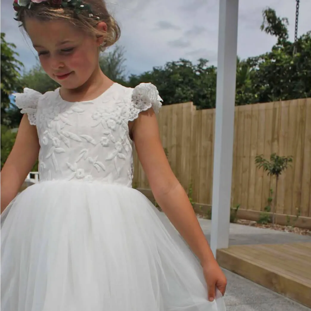 Baby Bianca Dress - White