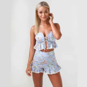 Baby Blues Fitted Romper