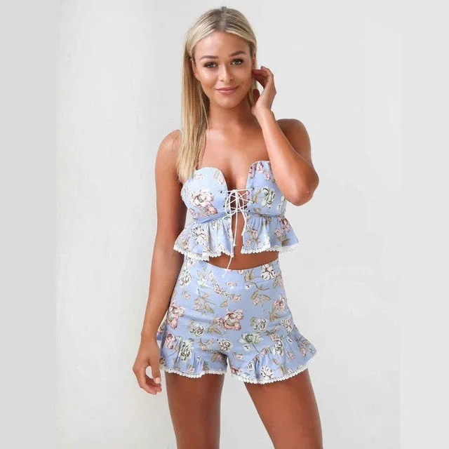 Baby Blues Fitted Romper