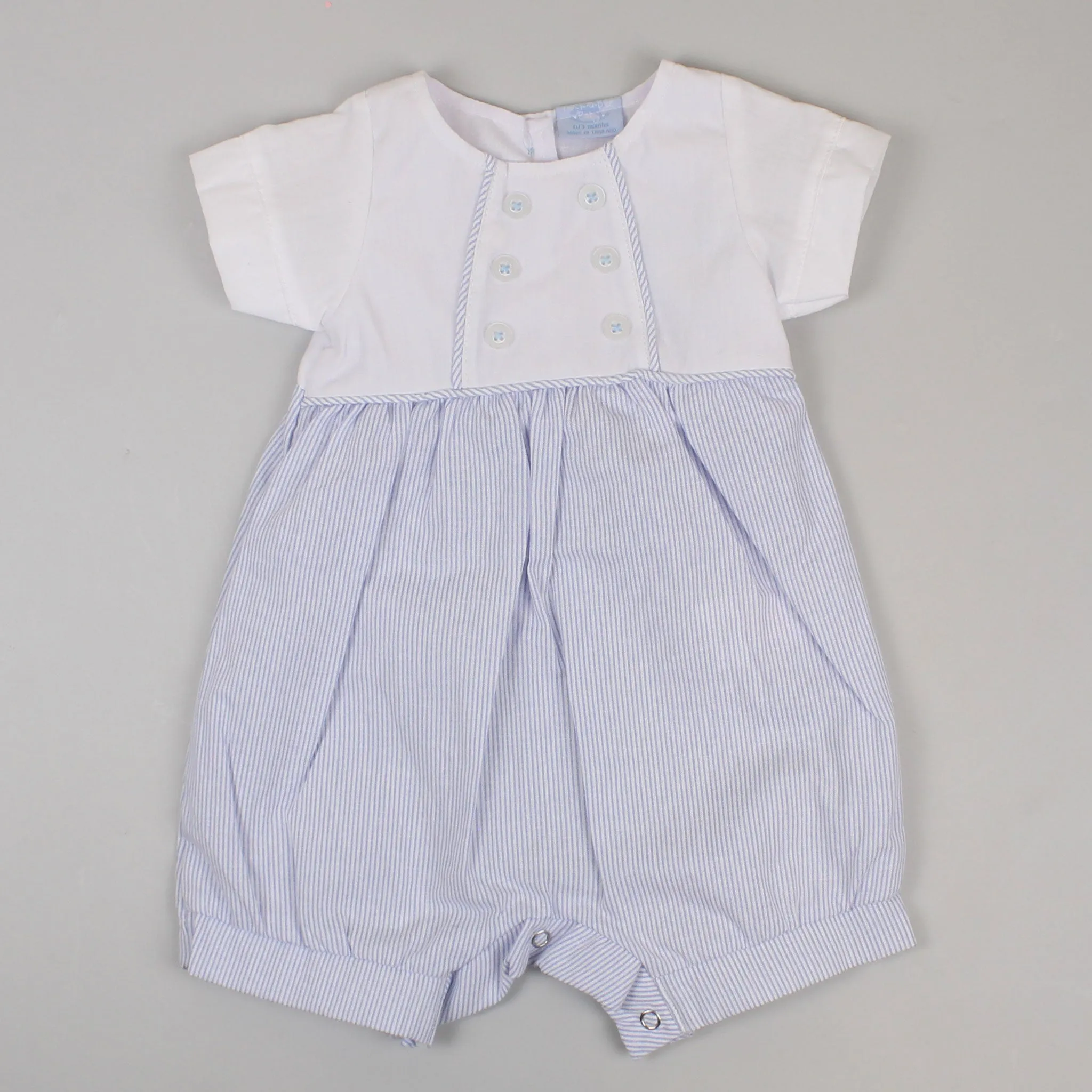 Baby Boys Blue Romper