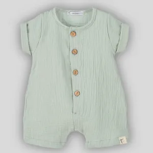 Baby Boys Cotton Sage Romper - Calamaro 32443