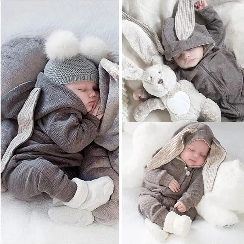 Baby  Clothes Autumn Winter Newborn Baby Rompers 0-2 Year