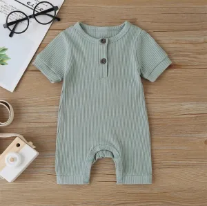 Baby Cotton Ribbed Romper