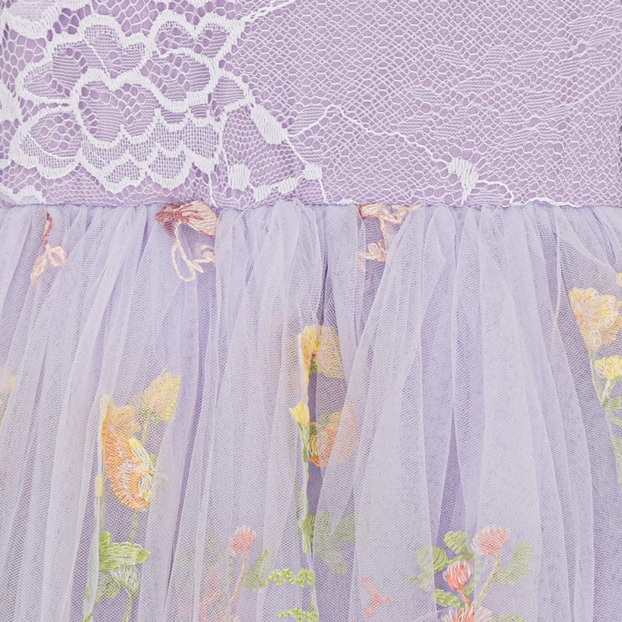 Baby Enchanted Dress - Embroidered Lilac Lace