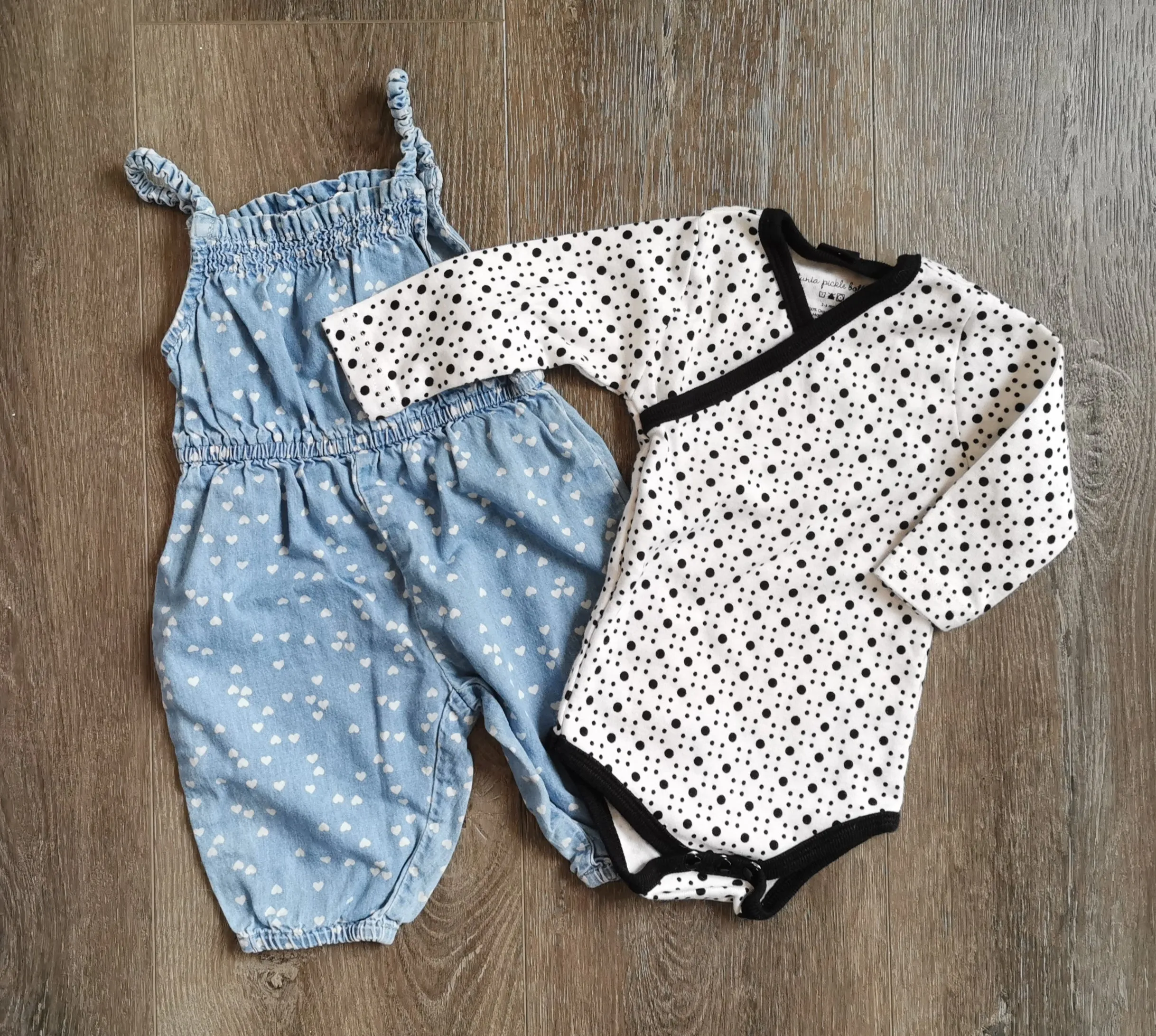 BABY GIRL SIZE 0/6 MONTHS - PETUNIA PICKLE BOTTOM & JOE FRESH, 2 Piece Mix N Match Outfit EUC B16