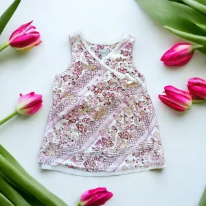 BABY GIRL SIZE 3/6 MONTHS - Baby MEXX, Boho Floral Cordoroy Dress EUC B37