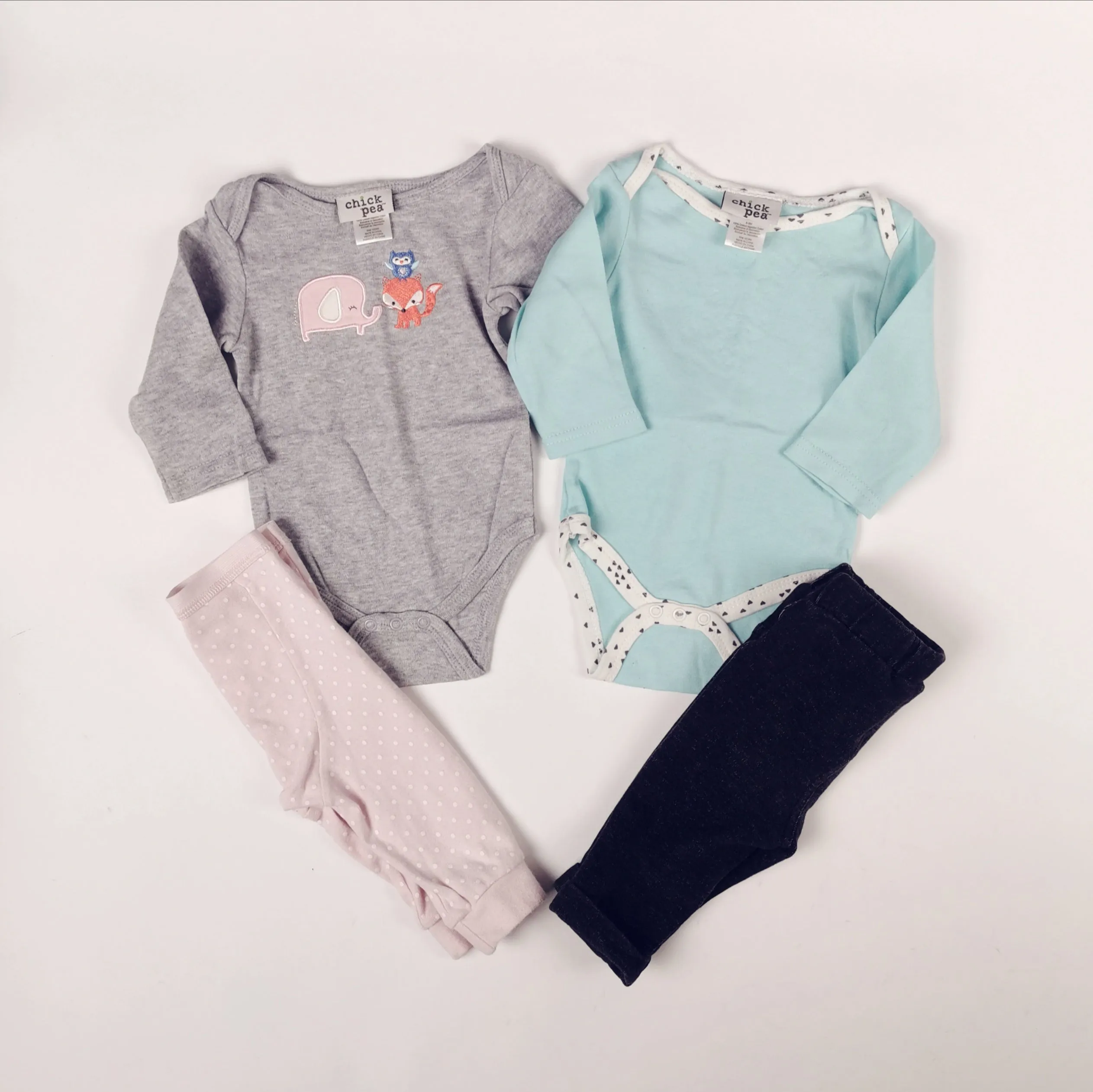 BABY GIRL SIZE 6/9 MONTHS - 4 Piece Mix N Match Outfits VGUC B24