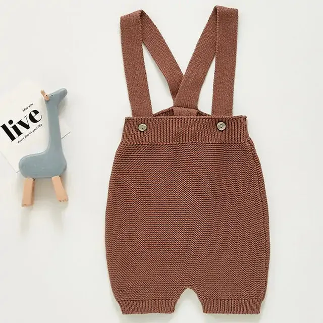 Baby Girl's or Boy's Knitted Rompers - Sleeved & Sleeveless - Various Styles