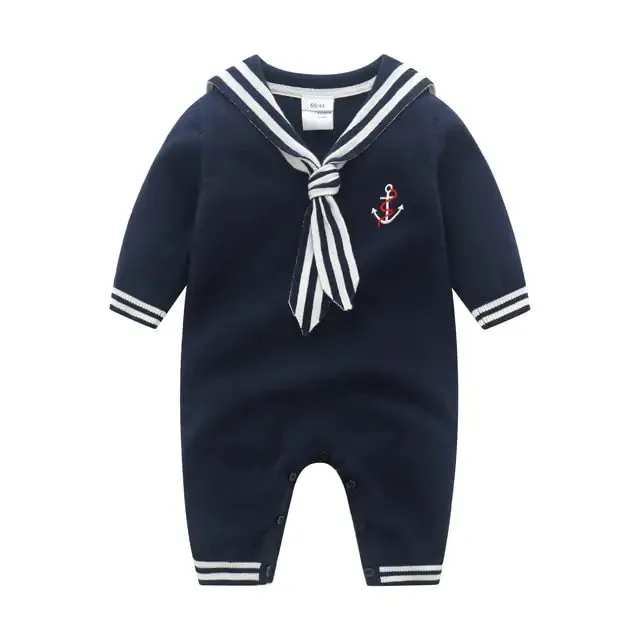 Baby Girl's or Boy's Knitted Rompers - Sleeved & Sleeveless - Various Styles