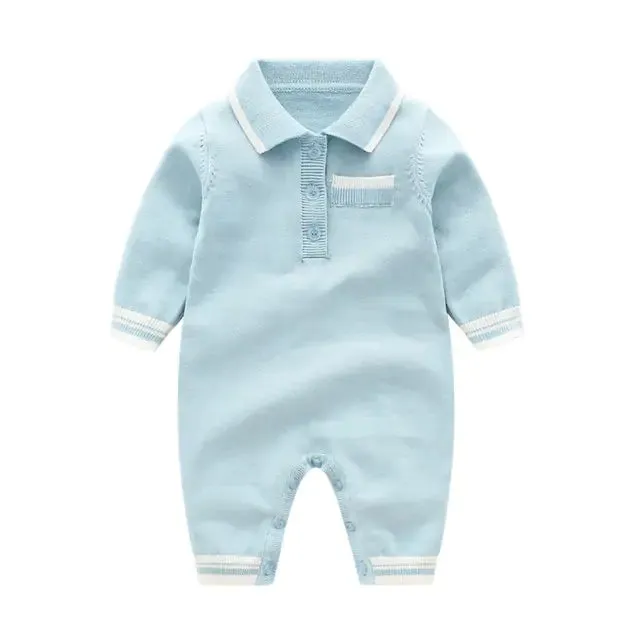Baby Girl's or Boy's Knitted Rompers - Sleeved & Sleeveless - Various Styles