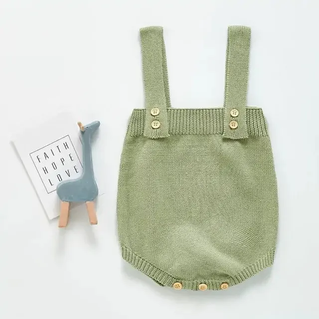 Baby Girl's or Boy's Knitted Rompers - Sleeved & Sleeveless - Various Styles