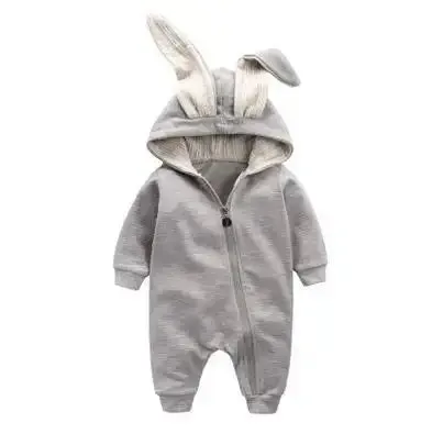 Baby Girl's or Boy's Onesie - Rabbit Ear Hooded Design - 100% Cotton