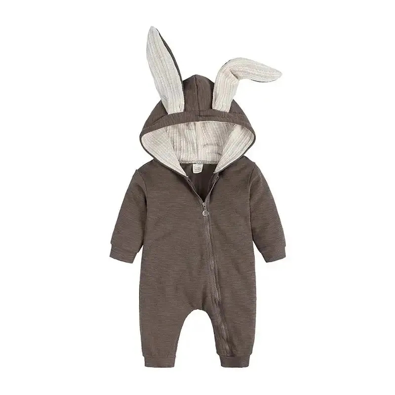 Baby Girl's or Boy's Onesie - Rabbit Ear Hooded Design - 100% Cotton