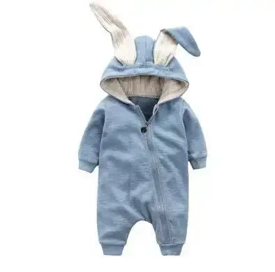 Baby Girl's or Boy's Onesie - Rabbit Ear Hooded Design - 100% Cotton