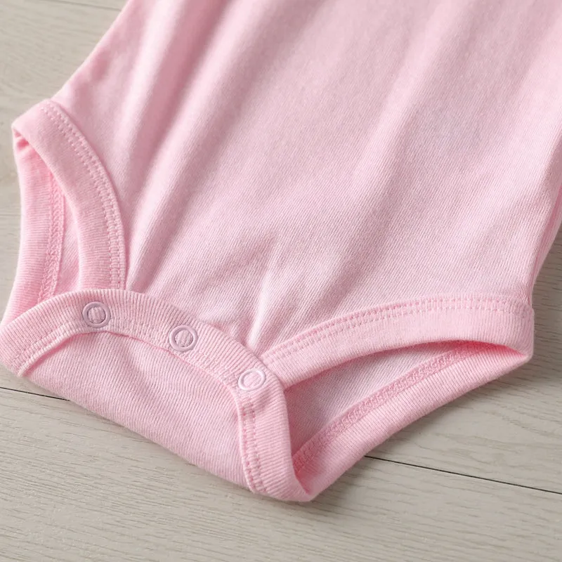 Baby Romper I Love Dad Pink