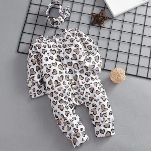 Baby Rompers Leopard Print Trendy Long Sleeve Rompers