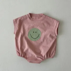 Baby Smile Romper- Dusty Pink