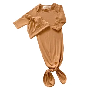 Bamboo Sleep Gown & Hat | Tan